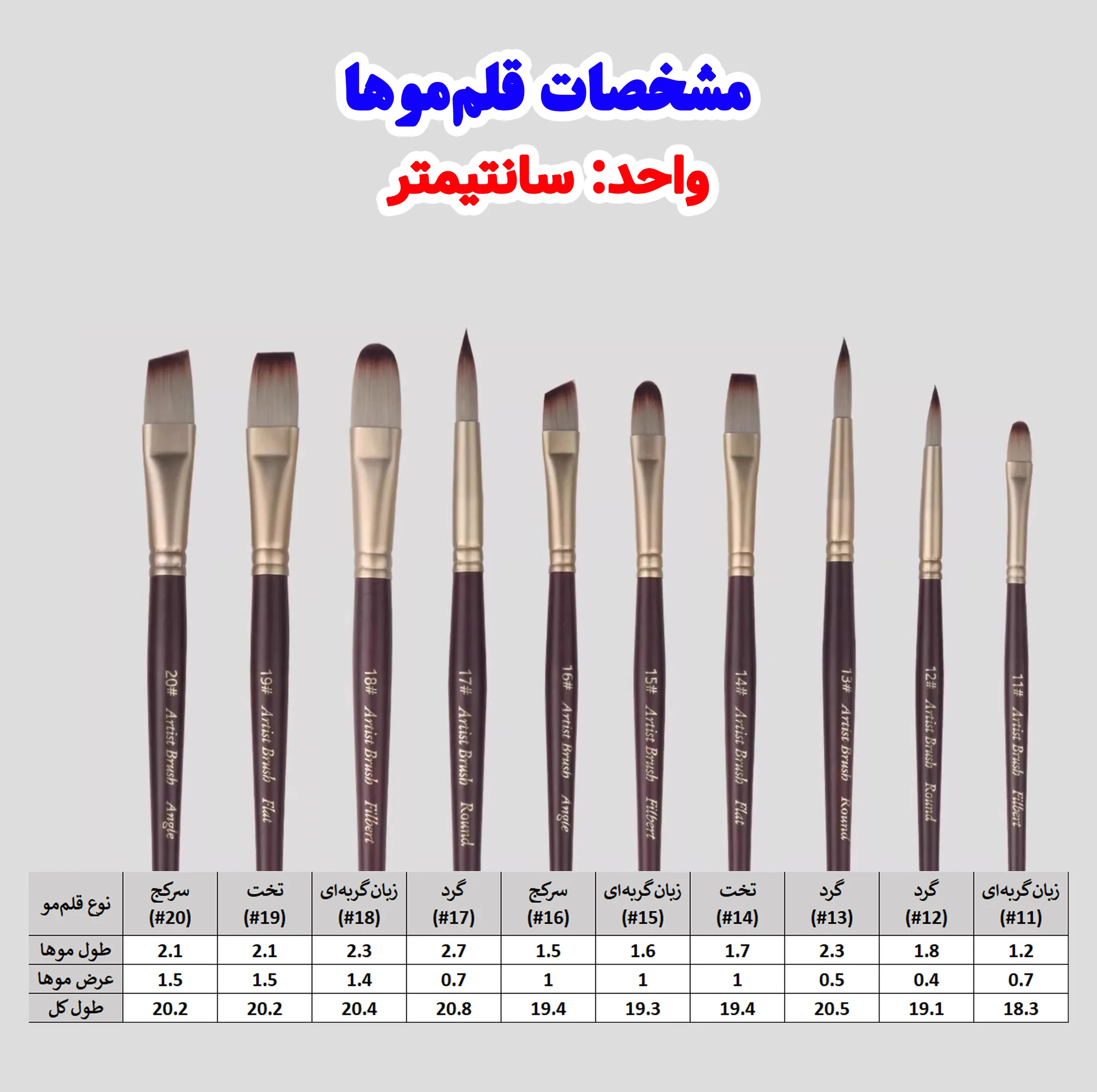 ست قلم مو جیورجیونی مدل Gio24 مجموعه 24 عددی