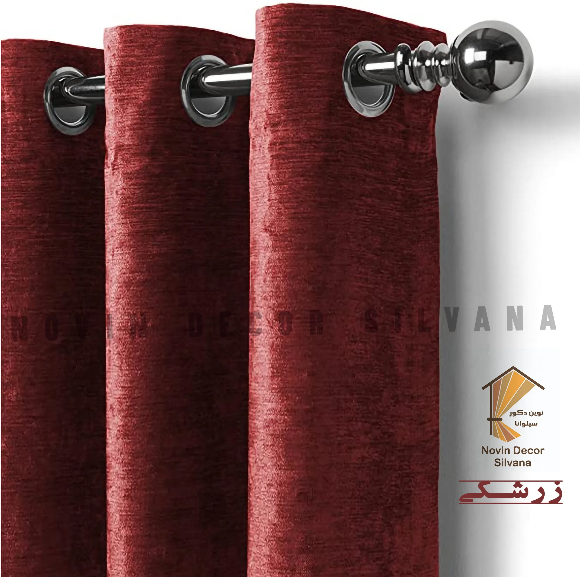 پرده نوین دکور سیلوانا مدل مخمل شانل 280 _ 1 سایز 280x140 سانتیمتر