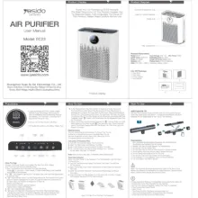 دستگاه تصفیه‌کننده هوا خانگی سه مرحله‌ای یسیدو مدل EC23 Air Purifire به همراه فیلتر
