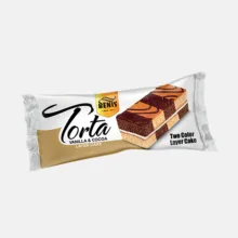 کیک دو لایه شطرنجی بنیس – 60 گرم بسته 24 عددی