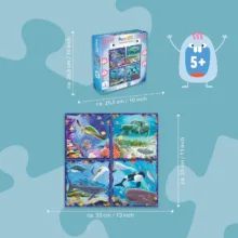 پازل راونزبرگر مدل Ocean Life کد 12004004 مجموعه 4 عددی مناسب برای 5 سال به بالا