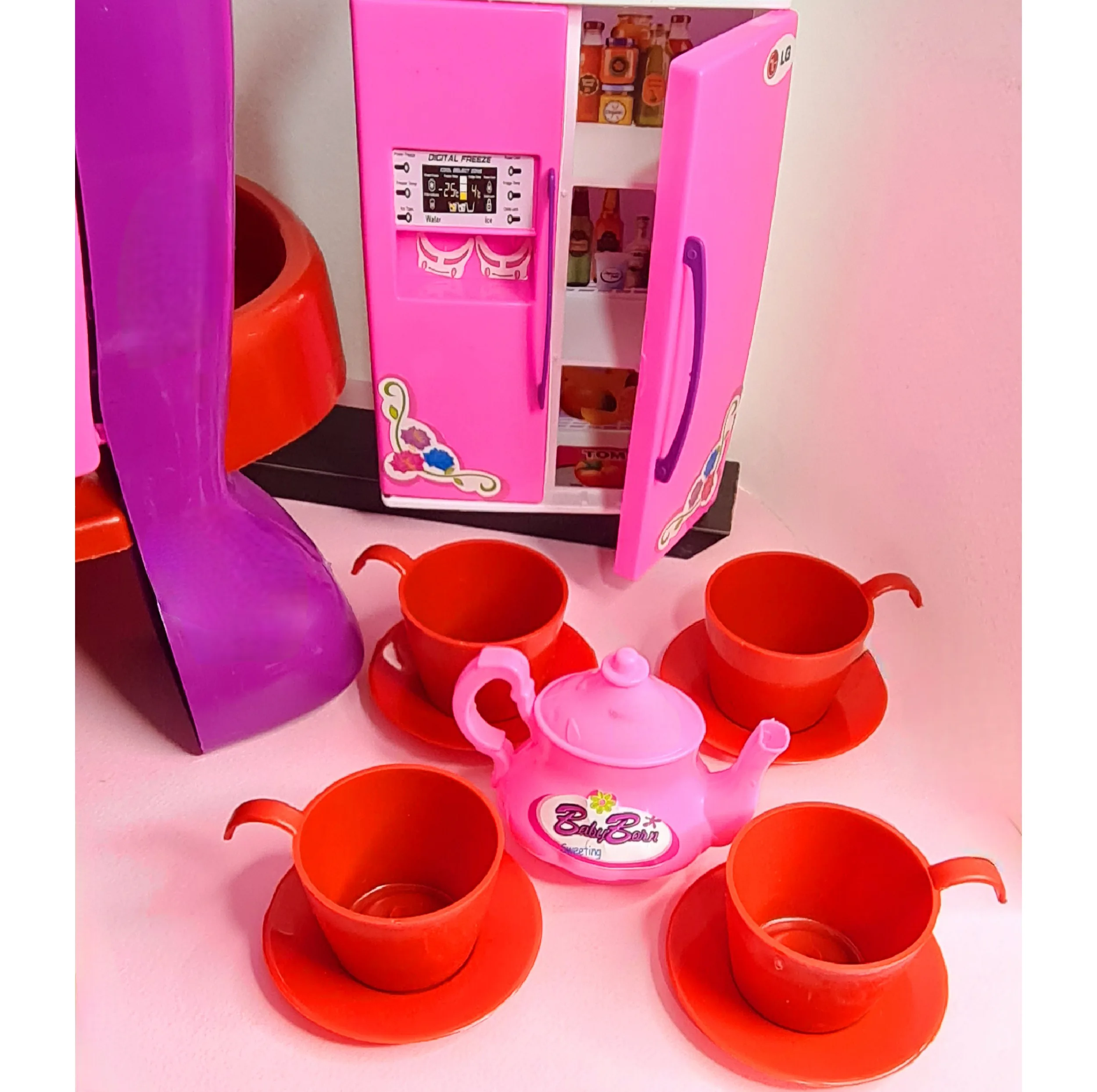 ست اسباب بازی آشپزخانه مدل little chef مجموعه 63 عددی