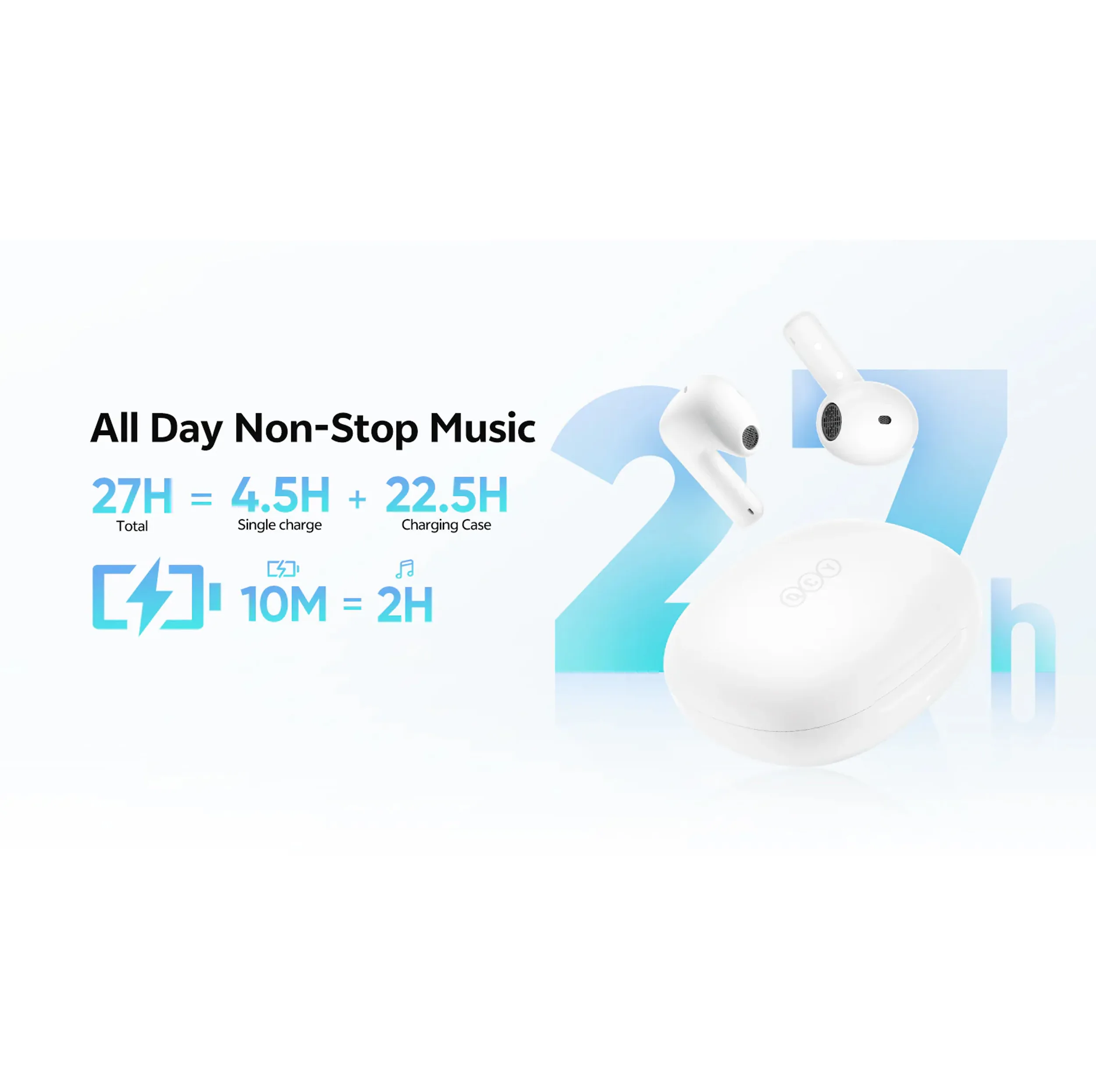 هدفون بلوتوثی کیو سی وای مدل AilyBuds E10 QT35