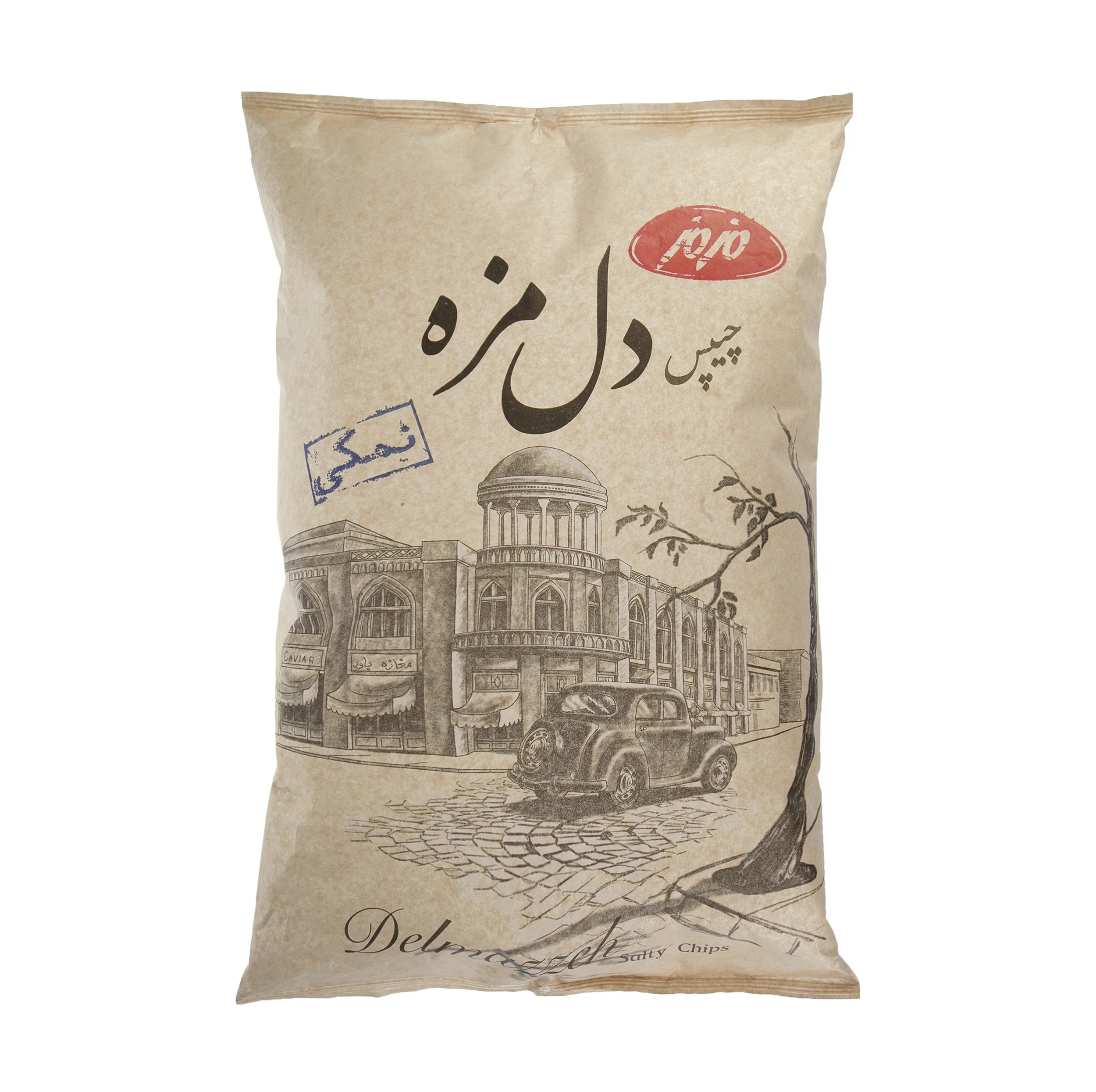 چیپس دل مزه مزمز با طعم نمک - 450 گرم
