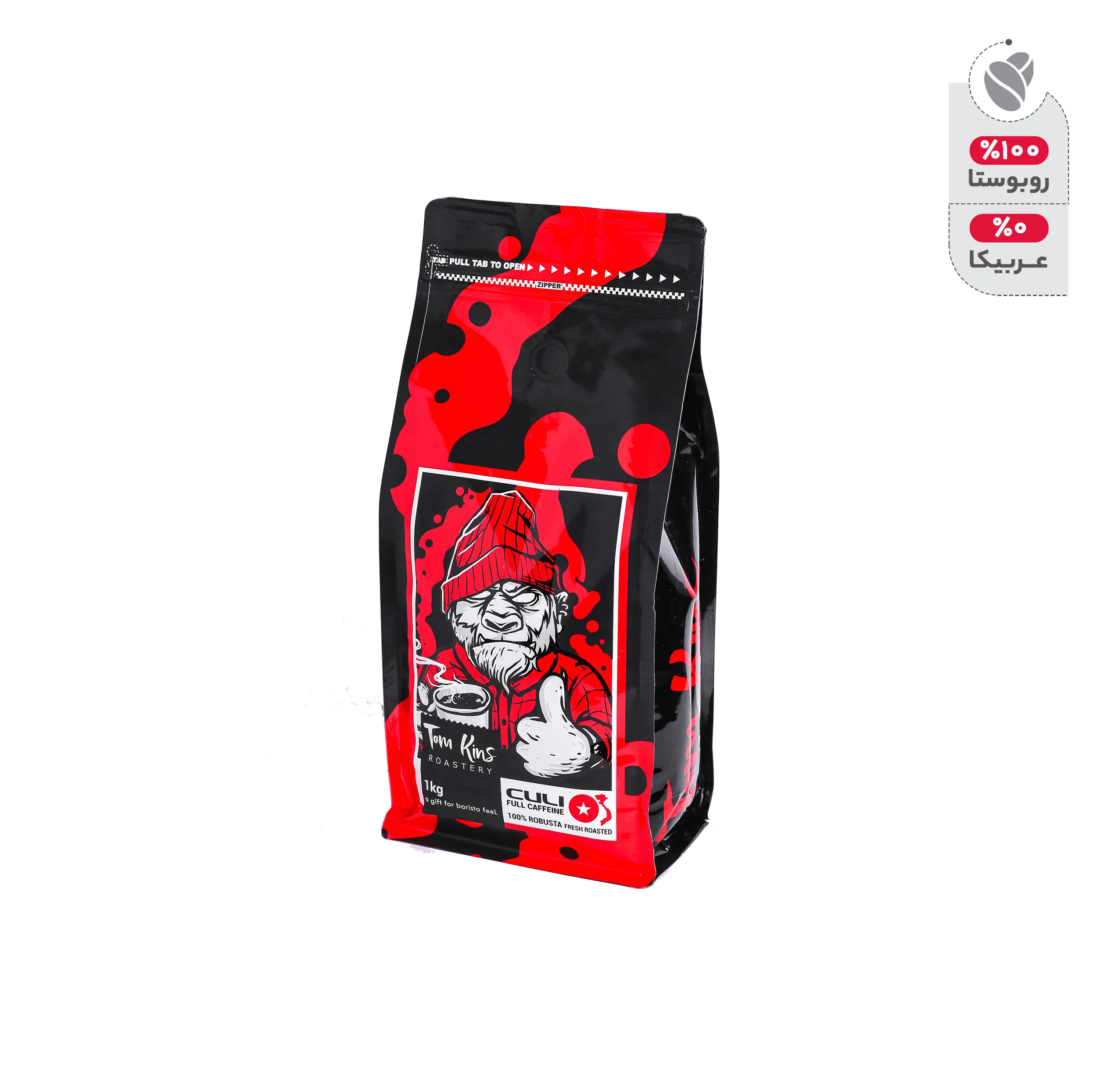 دانه قهوه 100% ربوستا کولی تام کینز - 1000 گرم