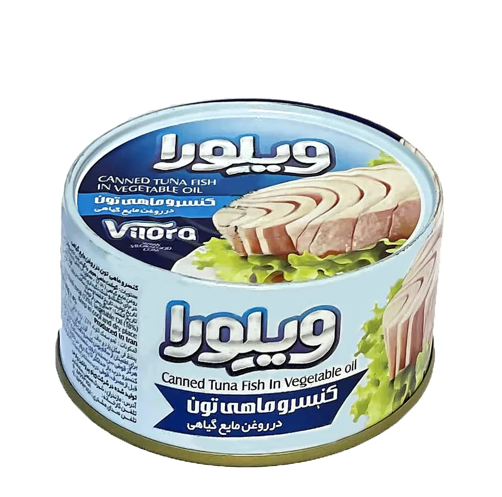 کنسرو ماهی تن در روغن مایع گیاهی ویلورا - 180 گرم - بسته 24 عددی