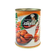 کنسرو لوبیا چیتی با سس گوجه فرنگی شیفته - 370 گرم بسته 6 عددی
