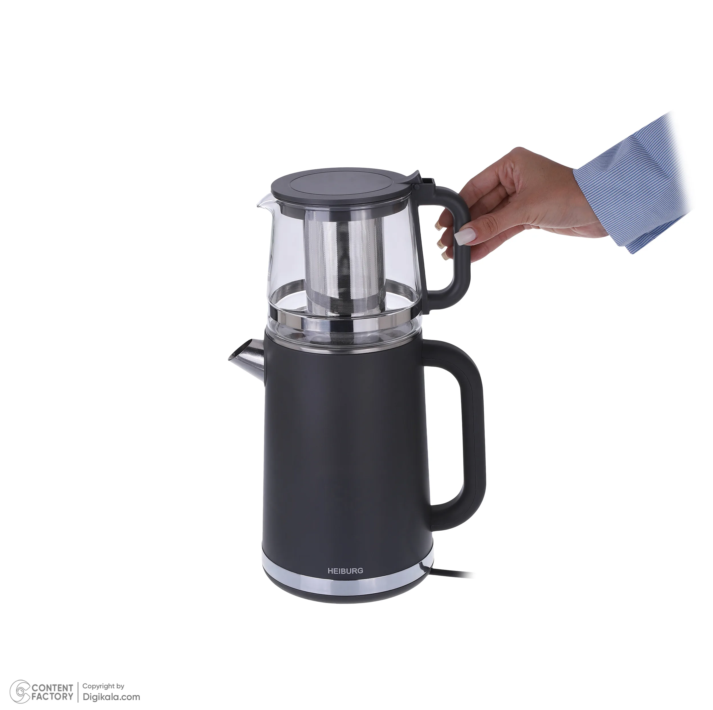 چای ساز روی هم هایبورگ مدل TM-4010