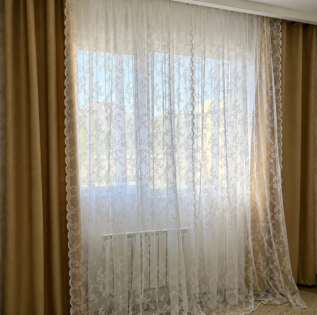 پرده نوین دکور سیلوانا مدل تور راشل 99 سایز 280 × 290 سانتیمتر