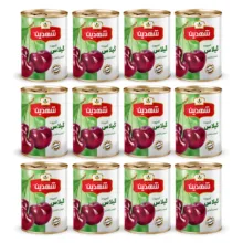 کمپوت گیلاس شهدین – 370 گرم بسته 12 عددی