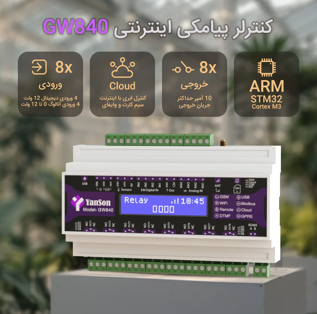 کنترلر مرکزی خانه هوشمند یانسون مدل GW840