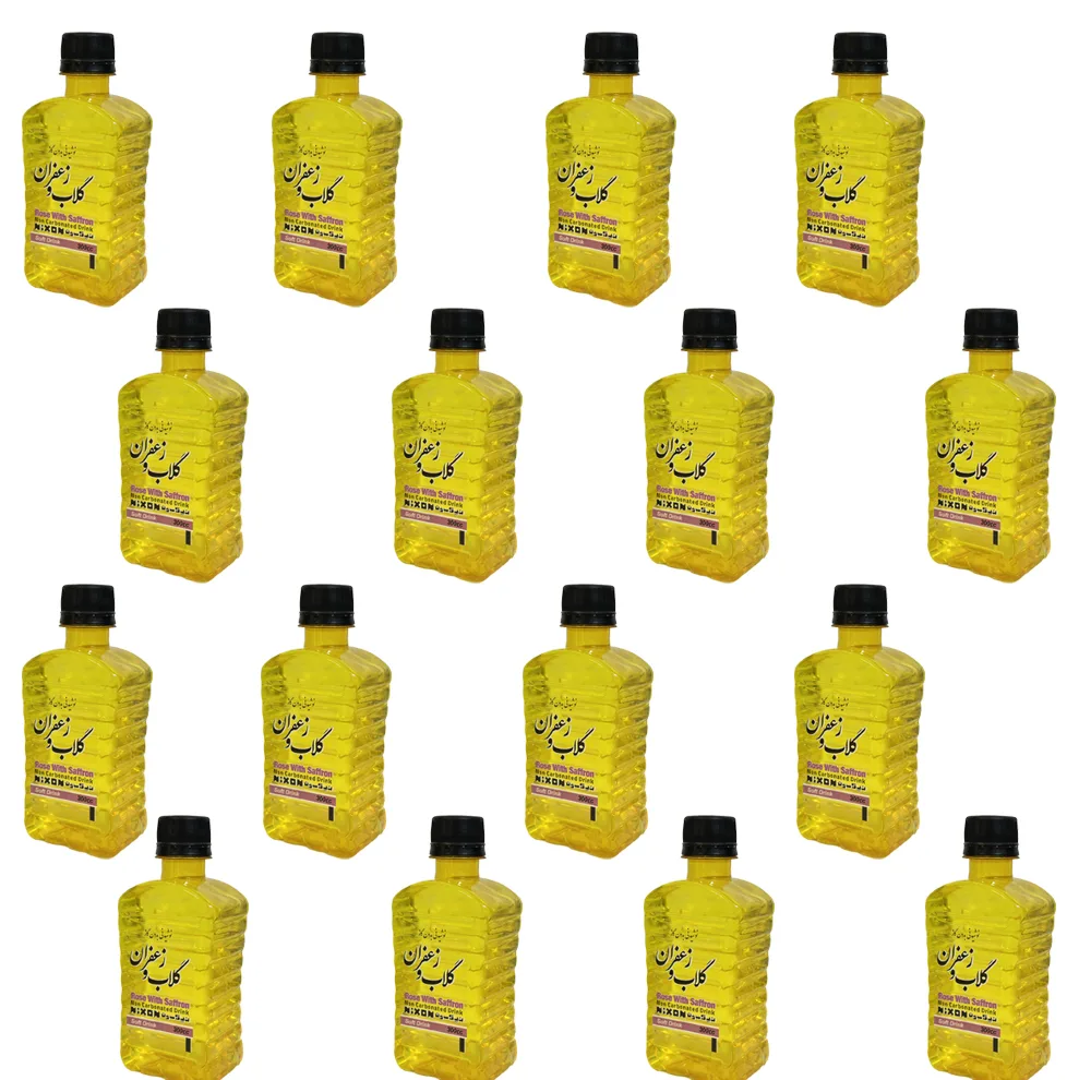 نوشیدنی گلاب و زعفران نیکسون - 450 گرم بسته 16عددی