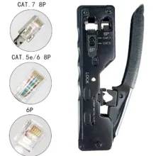 آچار سوکت زن شبکه مدل OPEN END-CAT7B به همراه تیغ بسته 3عددی