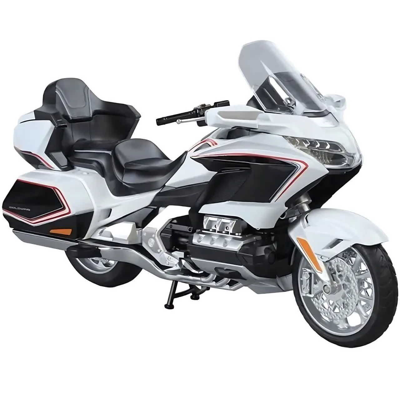 ماکت موتور بازی ناب سل مدل هوندا گلدوینگ فلزی چراغدار کد 1:11DIE CAST HONDA GL800 2021