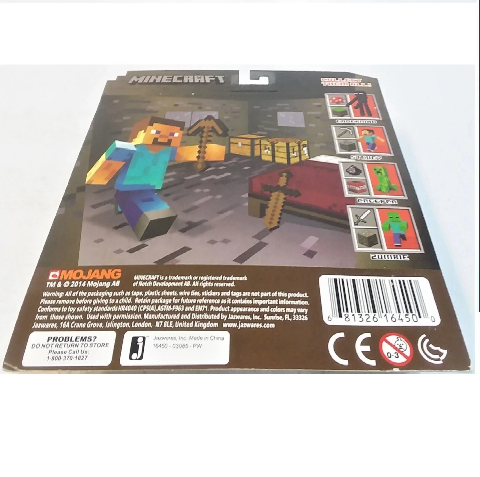 اکشن فیگور مدل Minecraft OverWorld Survival مجموعه 6 عددی