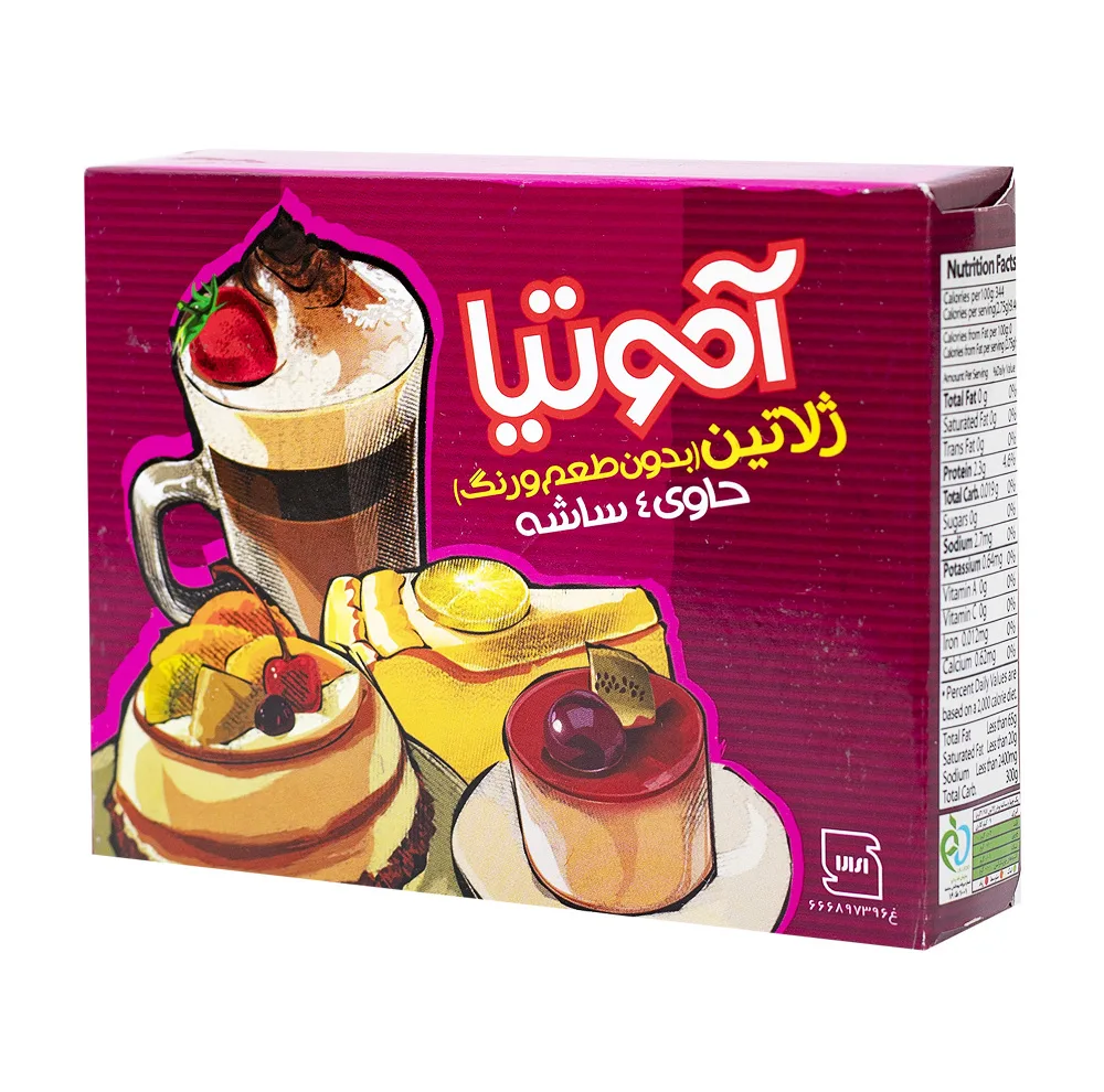 پودر ژلاتین آموتیا - 44 گرم مجموعه 4 عددی