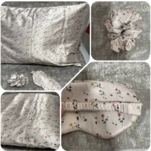 روبالشی مدل satin سایز 50*70 سانتی متر به همراه چشم بند و کش مو