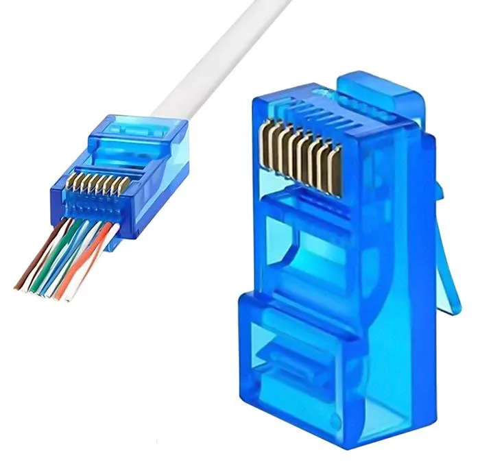 سوکت شبکه Cat6 مدل BRJ45 بسته 100 عددی