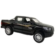 ماشین بازی ناب سل مدل تویوتا هایلوکس دو کابین فلزی چراغدار موزیکال کد Toyota Hilux Double Cab Metal with Lights& Musical