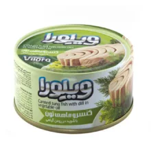 کنسرو ماهی تن در روغن گیاهی با شوید ویلورا - 180 گرم بسته 8 عددی