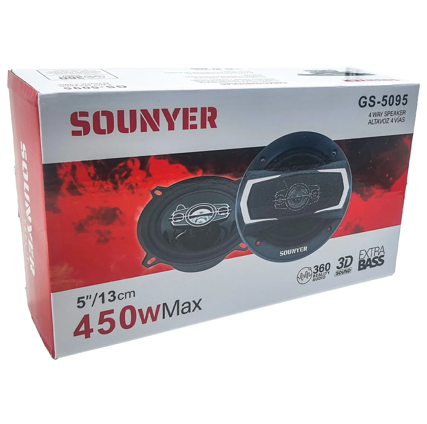 اسپیکر پشت و جلوی خودرو سونیر مدل GS-5095 سایز 5 اینچ بسته دوعددی