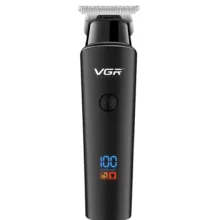 ماشین اصلاح صورت و سر وی جی آر V-937 با تیغه استیل ضد زنگ، باتری 2000 میلی‌آمپر قابل شارژ، قابلیت اصلاح صفر و خط زن، نمایشگر میزان شارژ و طراحی ارگونومیک