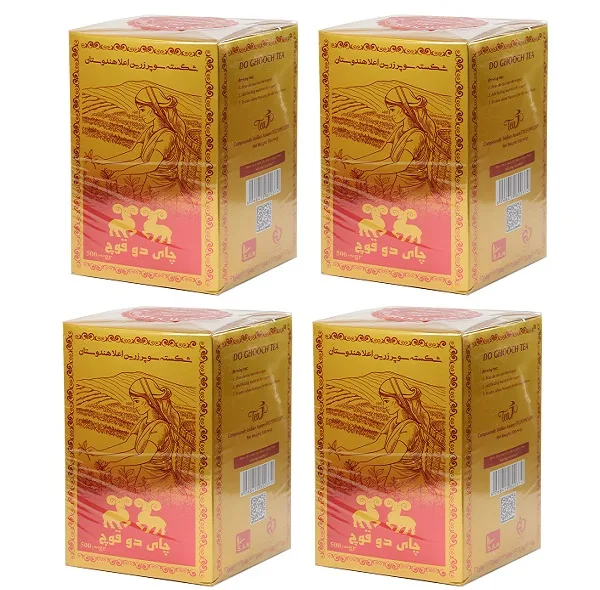 چای زرین دو قوچ - 500 گرم بسته 4 عددی