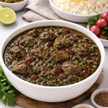 کنسرو خورشت قرمه سبزی با گوشت بهین - 450 گرم بسته 6 عددی