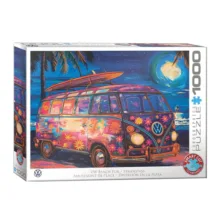 پازل 1000 تکه یوروگرافیکس پازلز مدل VW Beach Fun كد 5950 مناسب نوجوان و بزرگسال