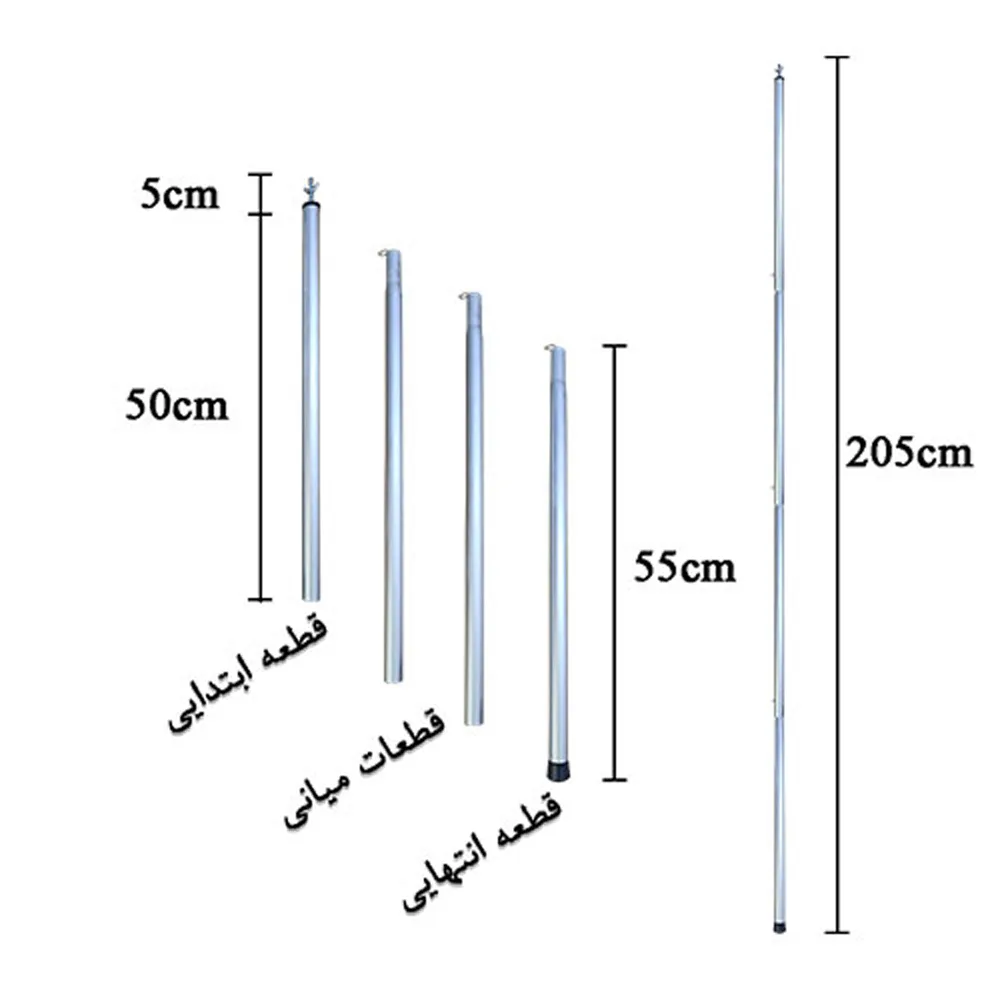 پایه سایه‌بان دانانیک مدل S4 بسته دو عددی