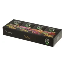 چای سیاه طعم‌دار دو غزال 4 عددی مدل رویال – 400 گرم