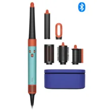 سشوار برس‌دار حالت‌دهنده 1300 وات دایسون مدل Airwrap id HS08 Straight+Wavy، موتور BLDC، وزن 630 گرم، دارای سری شانه‌دار، سری برس‌دار گرد پهن، کیف نگه‌دارنده، خشک‌کن ملایم، متمرکز‌کننده باریک، متمرکز‌کننده پهن با ویژگی فرکنندگی، صاف‌کنندگی، حجم‌دهندگی