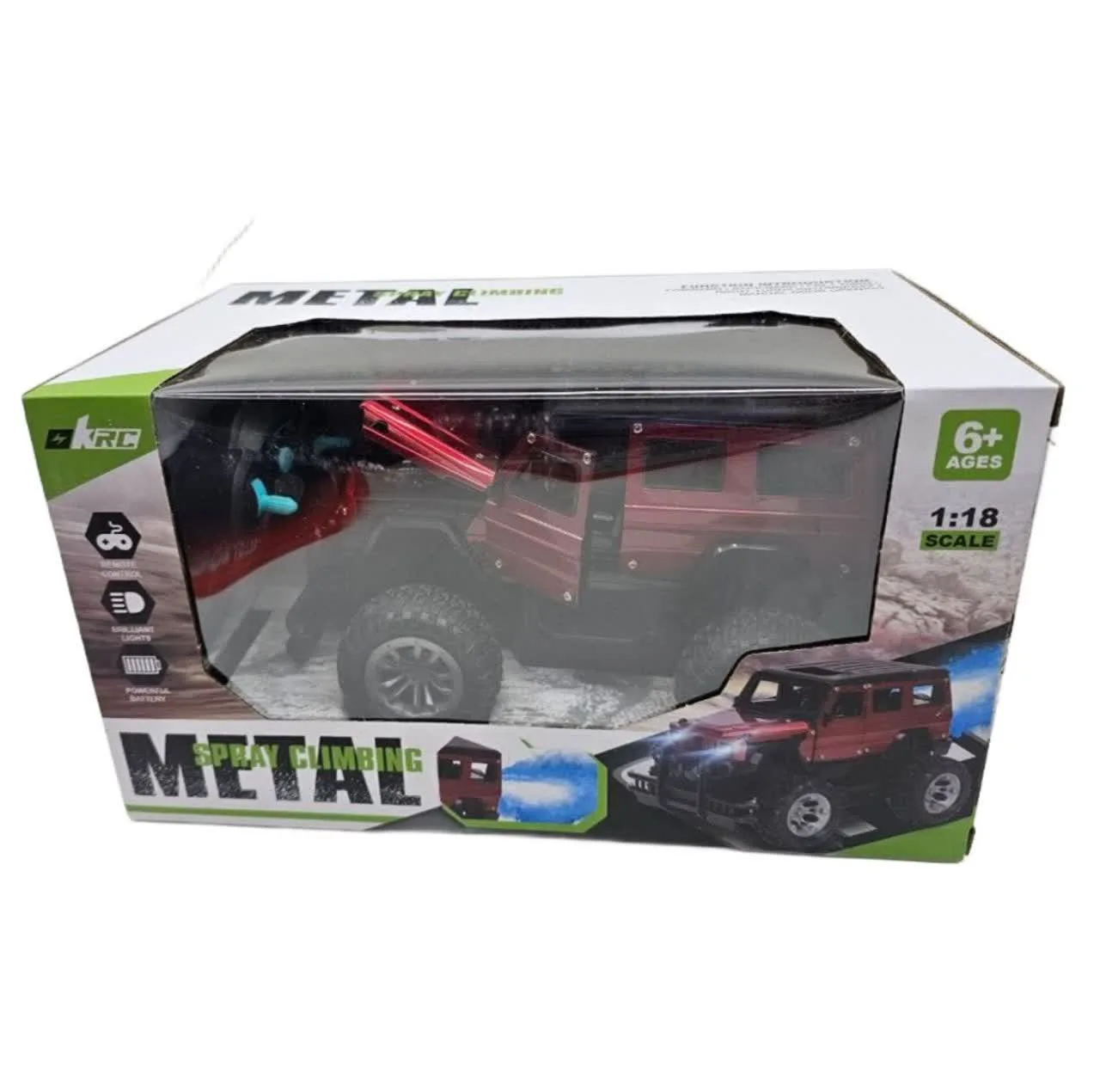 ماشین کنترلی ناب سل مدل بنز جی کلاس فلزی آفرود شارژی دودزا چراغدار اسپرت کد METAL SPRAYCLIMBING SCALE1:18