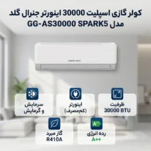 کولر گازی اسپلیت 30000 اینورتر جنرال گلد مدل  GG-AS30000 SPARK5