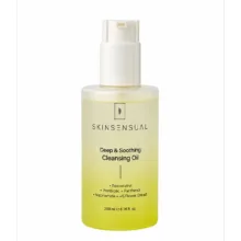 روغن پاککننده آرایش صورت اسکین سنشوال مدل Deep & Soothing مناسب برای انواع پوست حجم ۲۰۰میلیلیتر