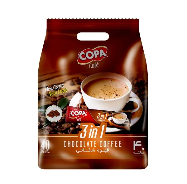 کافی میکس شکلاتی کوپا - 18 گرم بسته 40 عددی