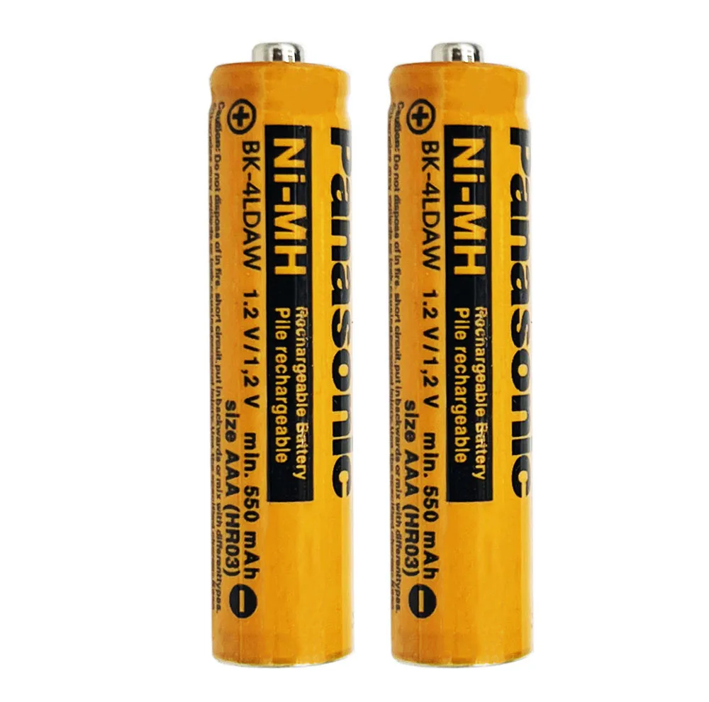 باتری نیم قلمی قابل شارژ پاناسونیک مدل NI-MH550mAh بسته ۴ عددی