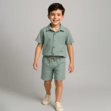 ست پیراهن و شلوارک پسرانه مادر مدل کالچو کد 27