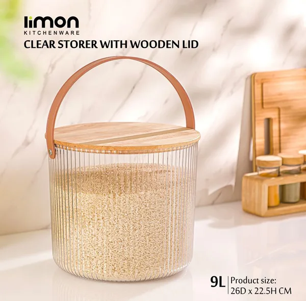 ظرف برنج لیمون مدل شیاردار کد DH2456