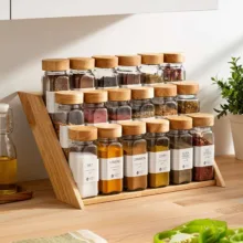 سرویس جای ادویه 18 پارچه گلدن مدل PORO-500 همراه استند