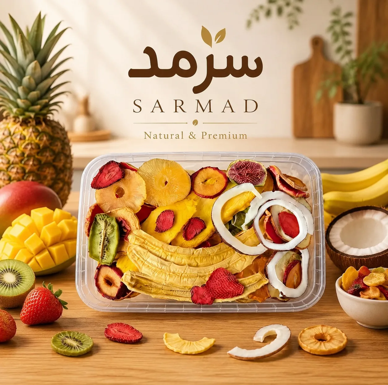 میوه خشک مخلوط سرمد - 500 گرم