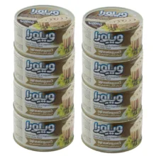 کنسرو ماهی تن در روغن گیاهی با طعم طبیعی دود – 180 گرم بسته 8 عددی
