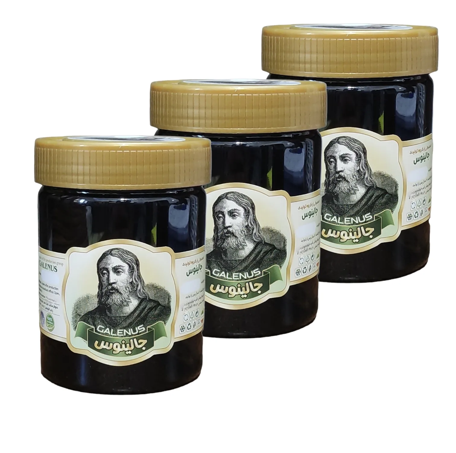 سه شیره طبیعی سنتی جالینوس - 500 گرم بسته 3 عددی