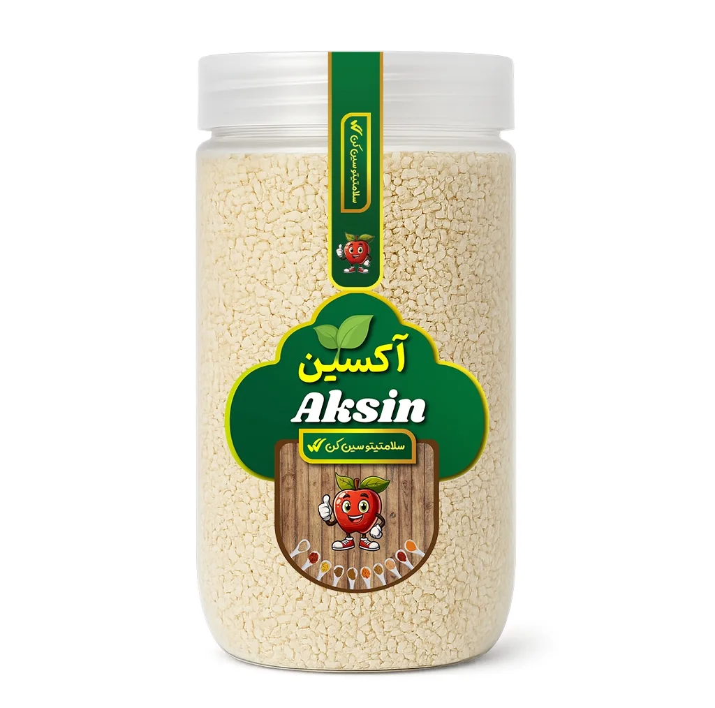 کنجد سفید ممتاز آکسین - 450 گرم بسته 2 عددی