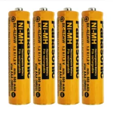 باتری نیم قلمی قابل شارژ پاناسونیک مدل NI-MH550mAh بسته ۴ عددی