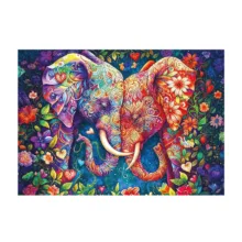 پازل 1000 تکه آرت پازل مدل Elephant Love كد 41038 مناسب نوجوان و بزرگسال