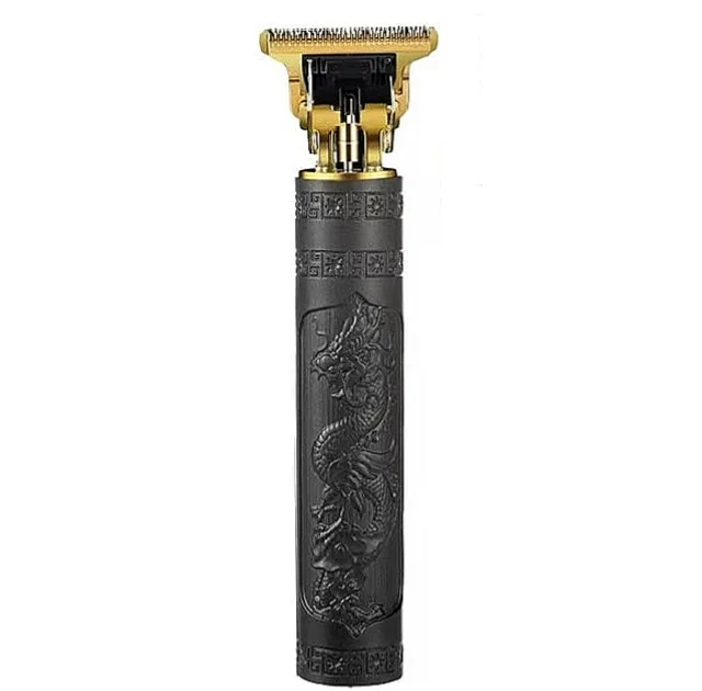 ماشین اصلاح موی سر و صورت مدل Vintage T9 Metalhead قابلیت تریم و خط زن، تیغه استیل ضد زنگ، باتری قابل شارژ با نمایش وضعیت باتری، مدت شارژ و استفاده 60 دقیقه، همراه 4 شانه اصلاح