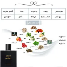 ادو پرفیوم مردانه هارلینگن مدل بلو شنل با رایحه خنک حجم 100 میلی لیتر