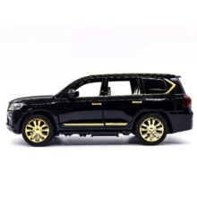 ماشین بازی  مدل فلزی عقبکش موزیکال TOYOTA LAND CRIUSER