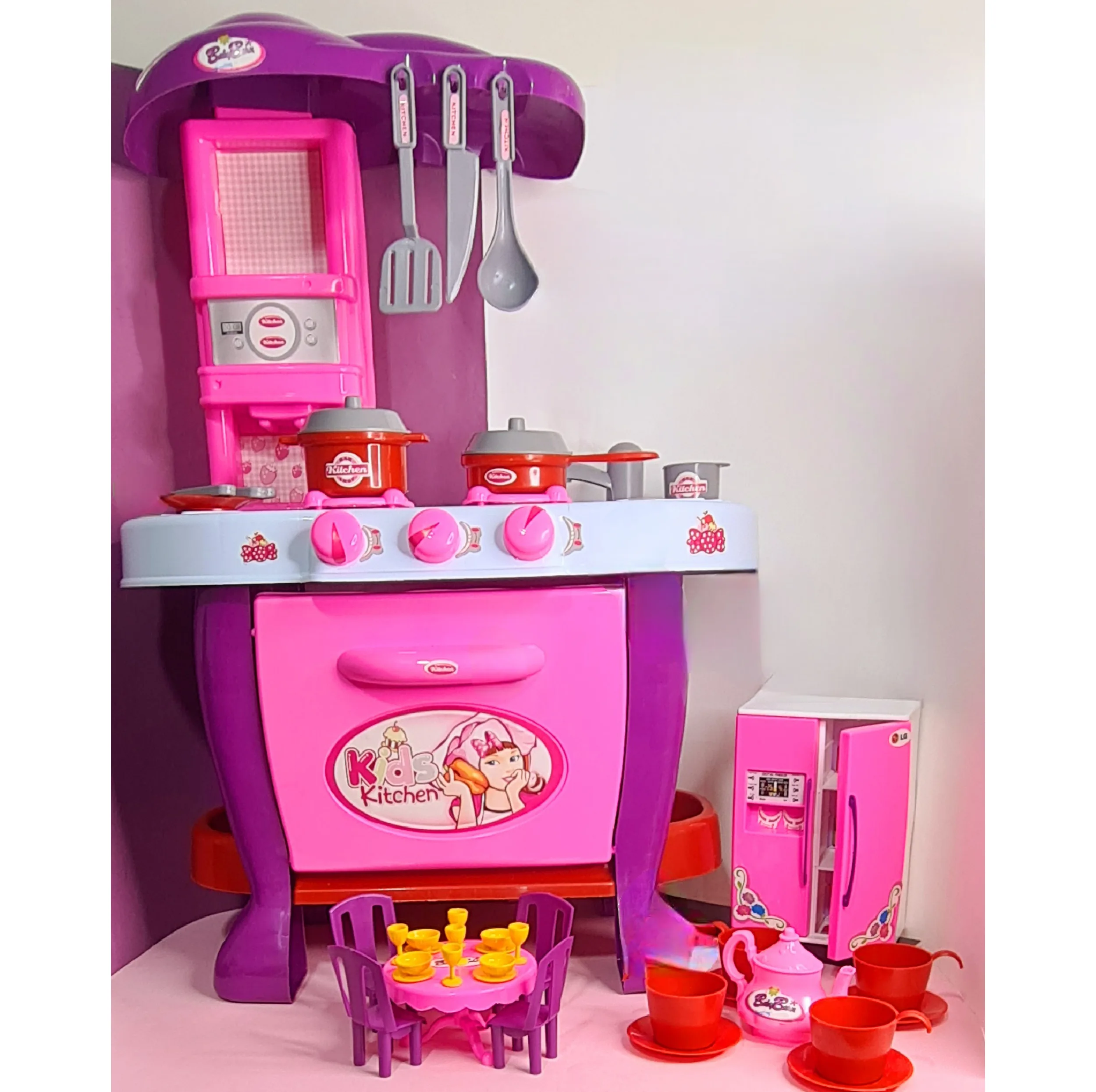 ست اسباب بازی آشپزخانه مدل little chef مجموعه 63 عددی